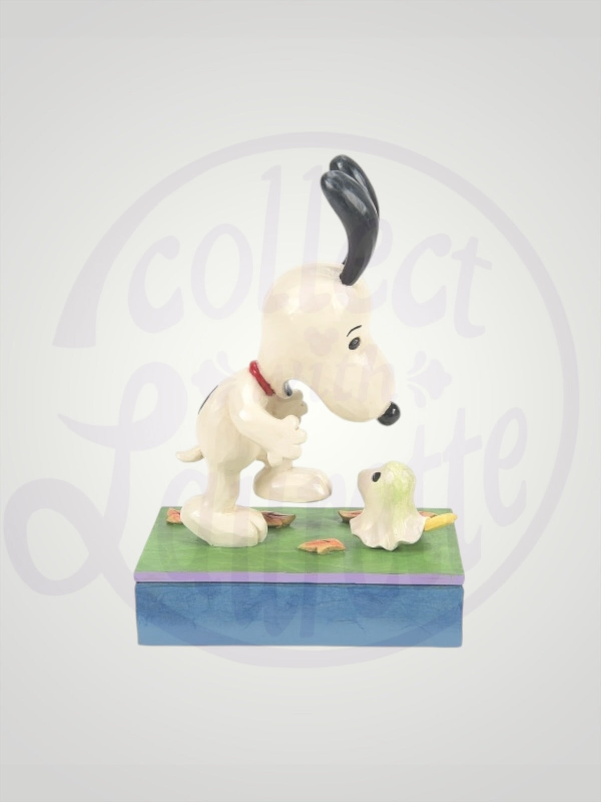 Jim Shore Peanuts - A Spooky Encounter Snoopy Woodstock Ghost Halloween Figurine